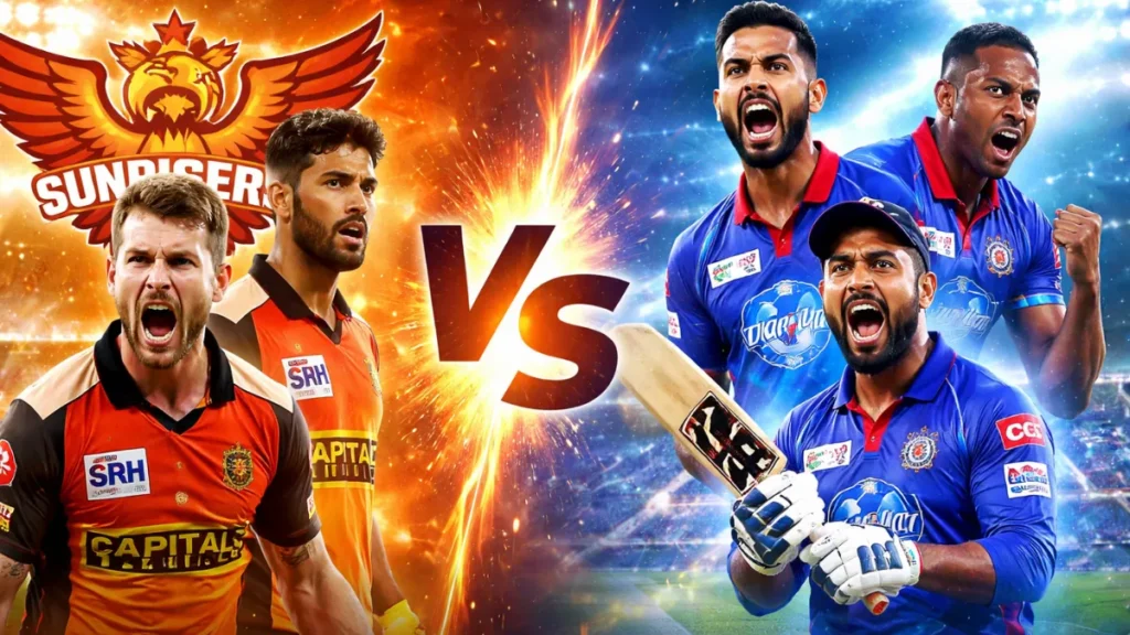 Sunrisers Hyderabad vs Delhi Capitals timeline