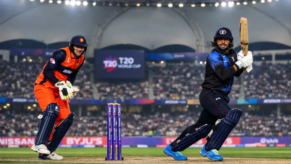 namibia national cricket team vs netherlands national cricket team match scorecard