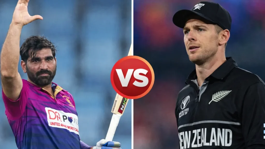 United Arab Emirates national cricket team vs New Zealand national cricket team match scorecard