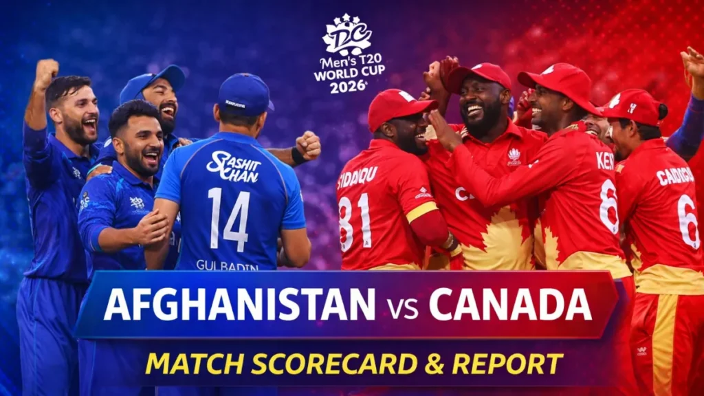 Afghanistan National Cricket Team vs Canada National Cricket Team Match Scorecard