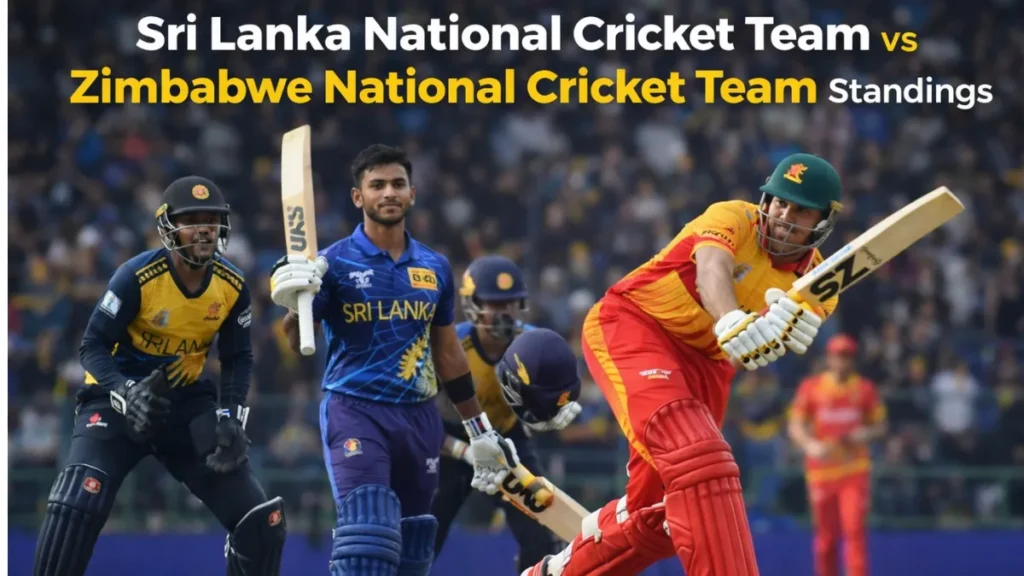sri lanka national cricket team vs zimbabwe national cricket team standings