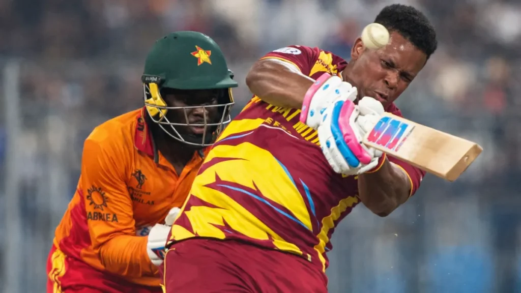 west indies cricket team vs zimbabwe national cricket team standings