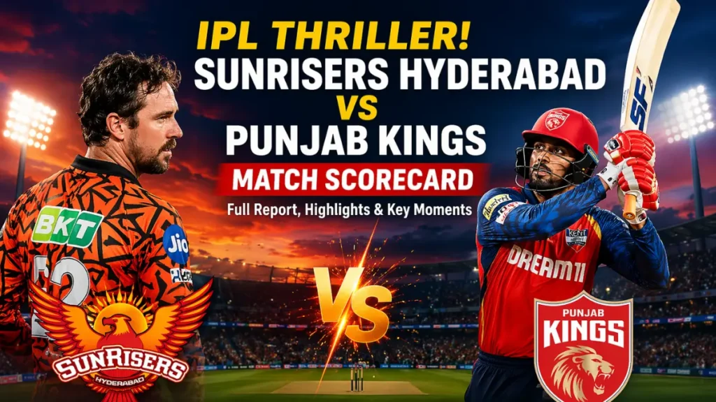 Sunrisers Hyderabad vs Punjab Kings Match Scorecard