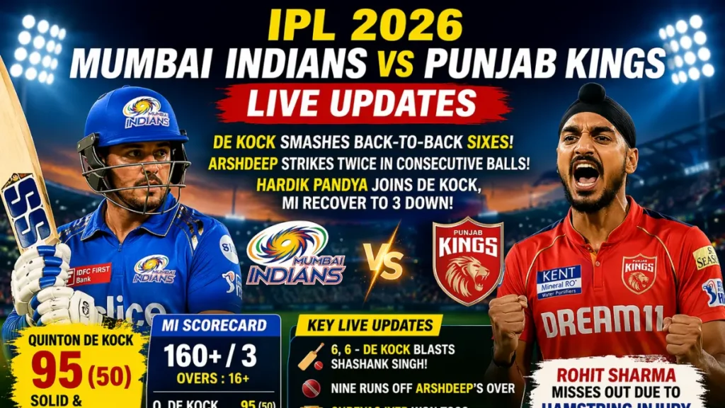 Mumbai Indians vs Punjab Kings Match Scorecard