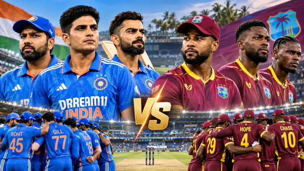 west indies cricket team vs india national cricket team match scorecard